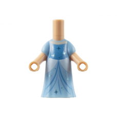 LEGO Friends/Disney mikrofigura test ruha mintával, világoskék (79610)